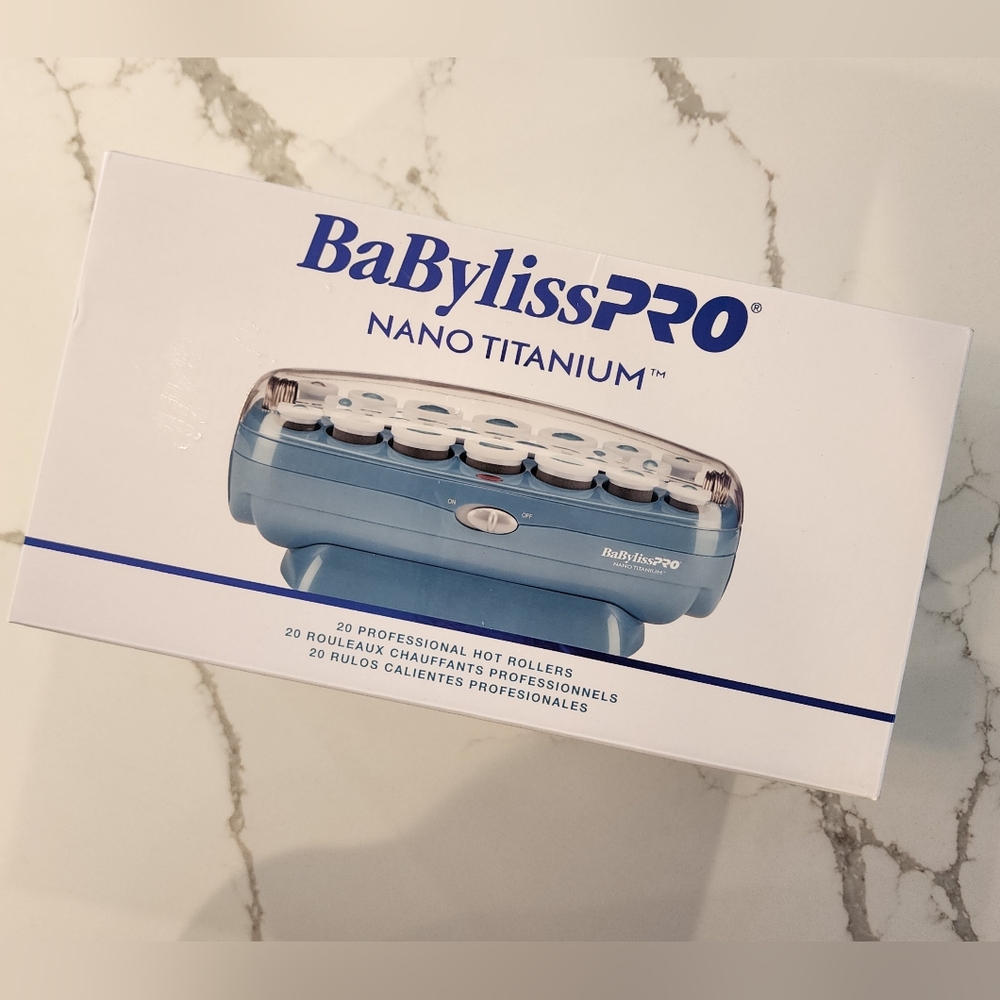 BaBylissPRO Nano Titanium Professional Hair Rollers - NIB 20 Count